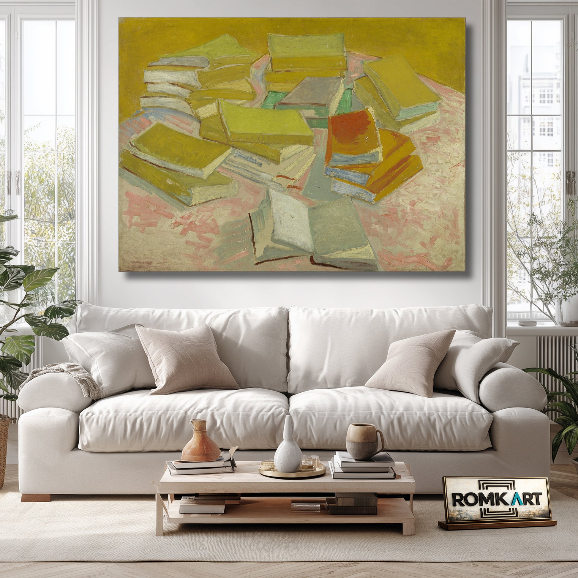 Vincent Van Gogh Piles Of French Novels 1887 – Reproduction