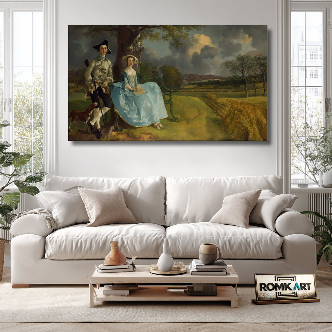 Thomas Gainsborough Mr And Mrs Andrews 1748 – Reproduction