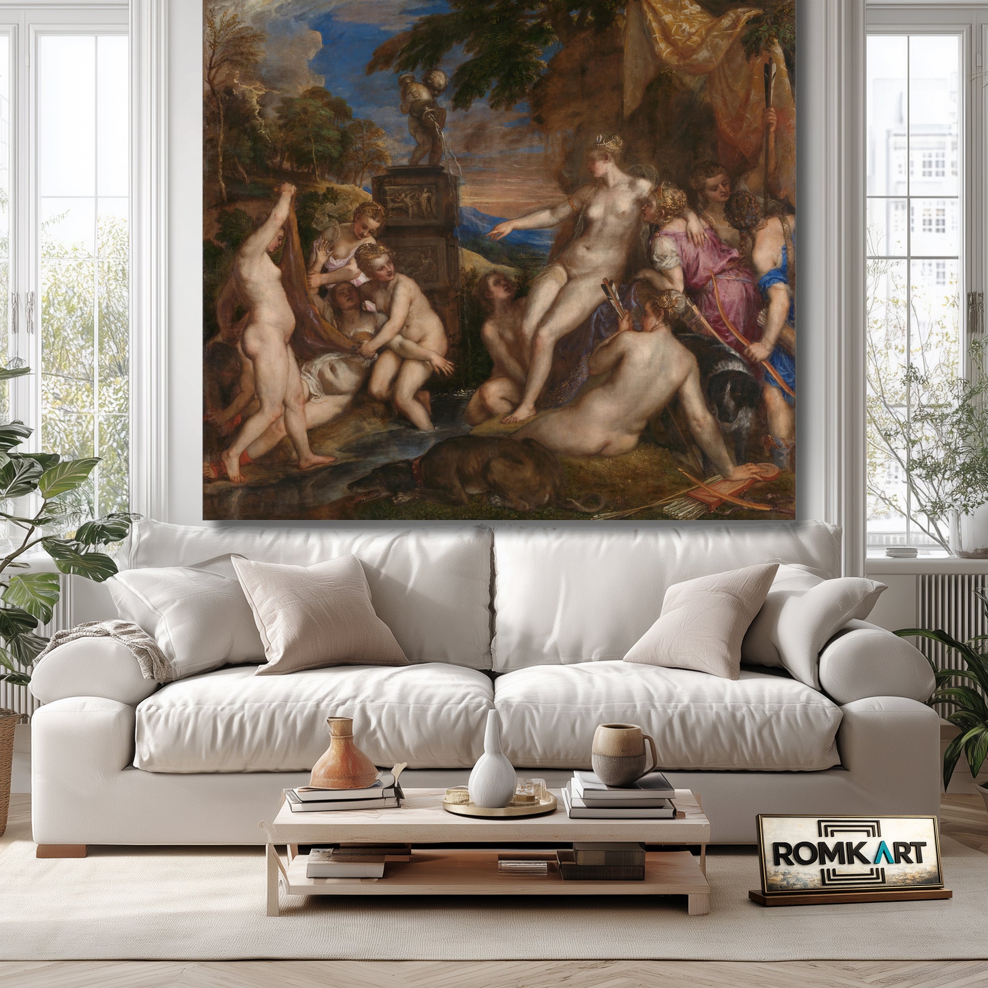 Titian Diana And Callisto 1556 Scottish National Gallery Edinburgh – Reproduction