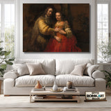 Rembrandt The Jewish Bride 1665-1669 – Reproduction