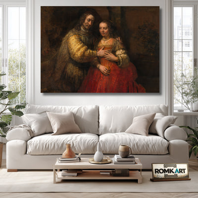 Rembrandt The Jewish Bride 1665-1669 – Reproduction