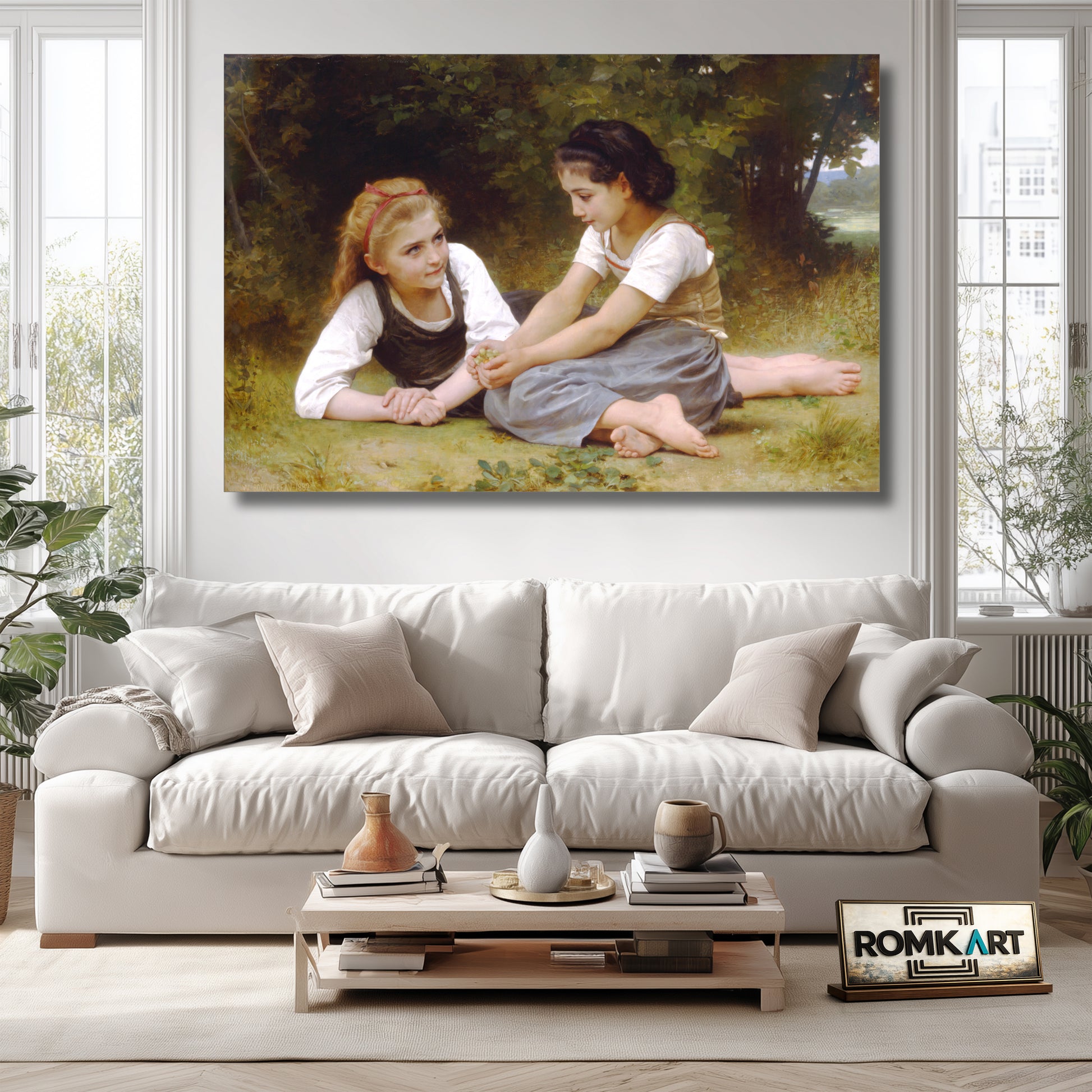 William Adolphe Bouguereau The Hazelnuts The Nut Gatherers 1882 – Reproduction