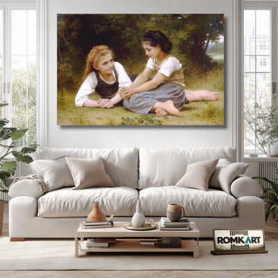 William Adolphe Bouguereau The Hazelnuts The Nut Gatherers 1882 – Reproduction