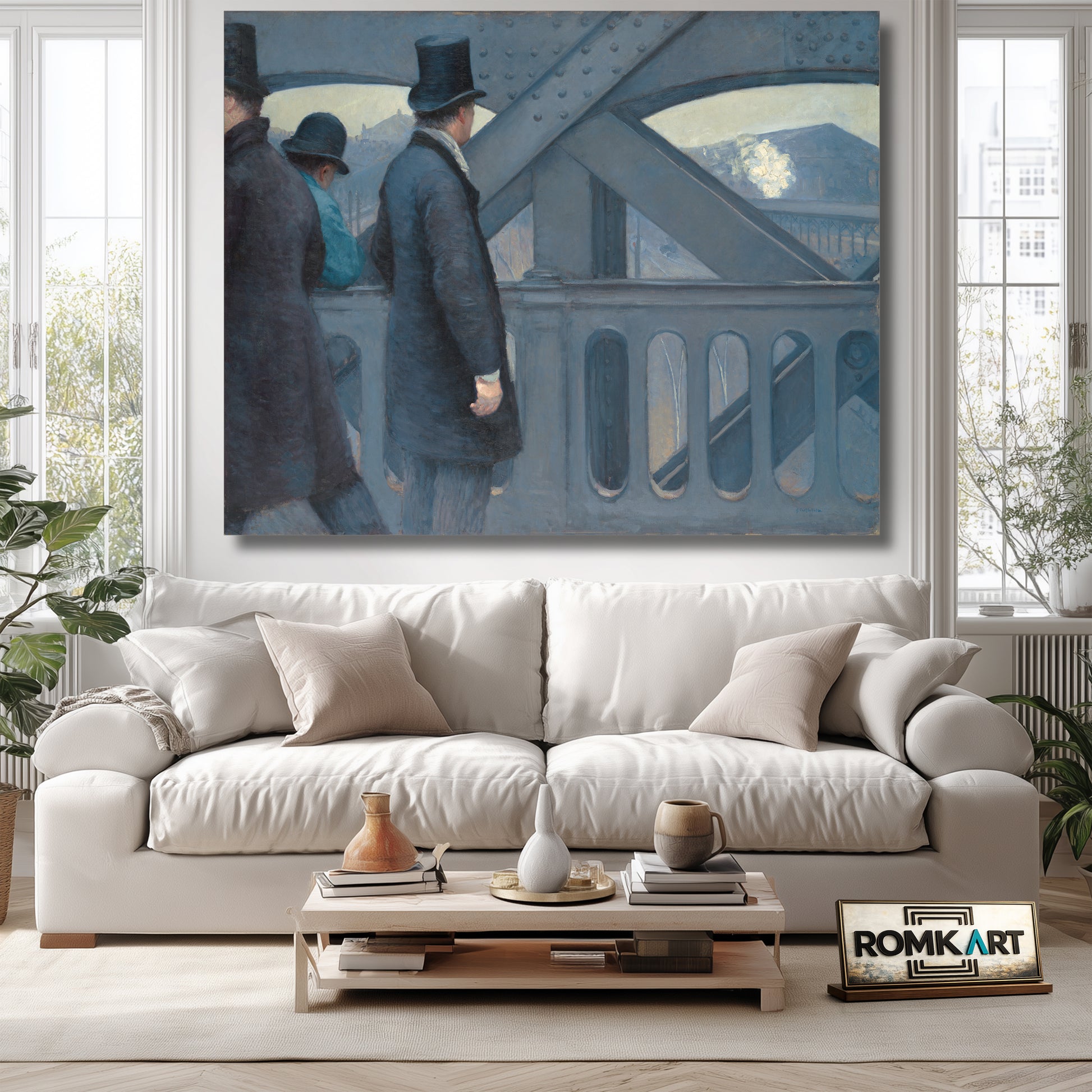 Gustave Caillebotte On The Pont De Leurope 1876 – Reproduction