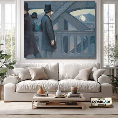 Gustave Caillebotte On The Pont De Leurope 1876 – Reproduction