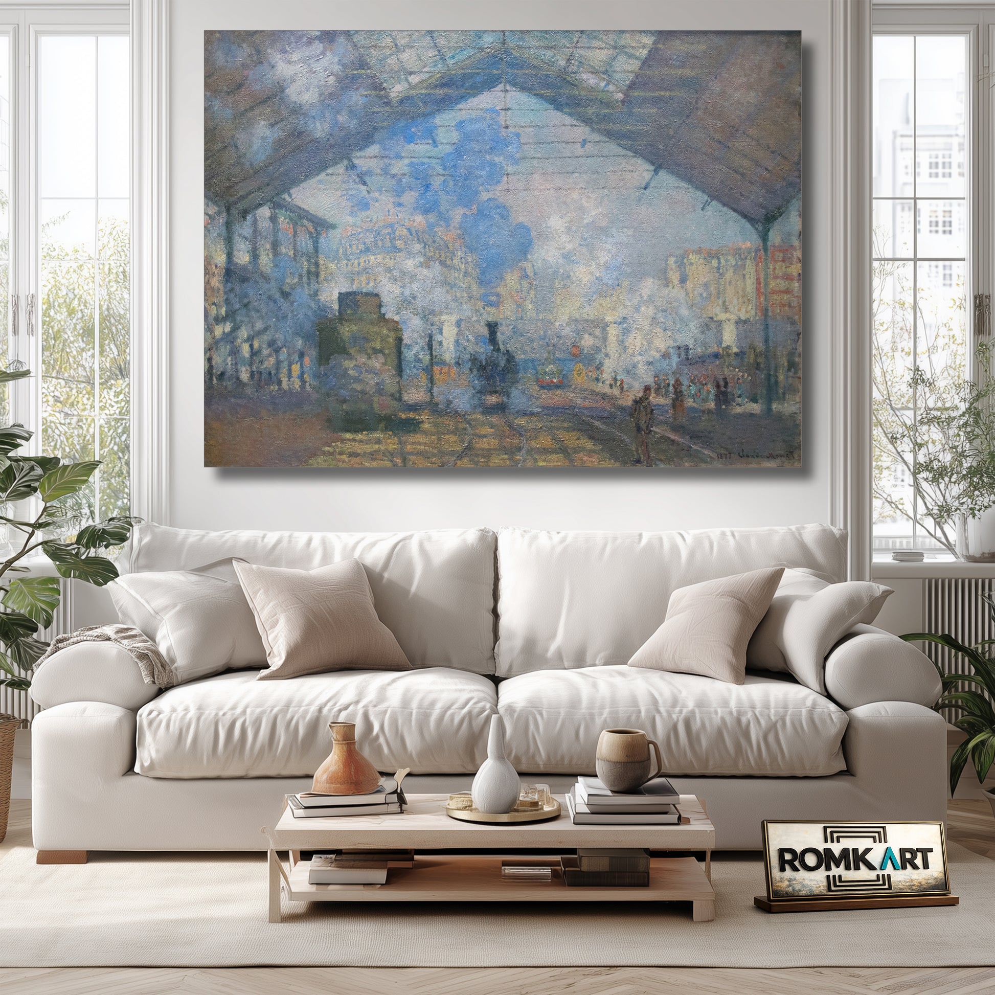 Claude Monet La Gare Saint-lazare 1877 – Reproduction
