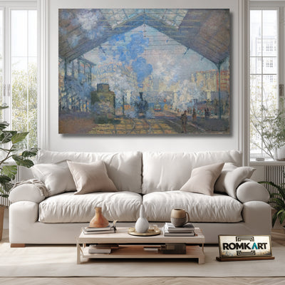 Claude Monet La Gare Saint-lazare 1877 – Reproduction