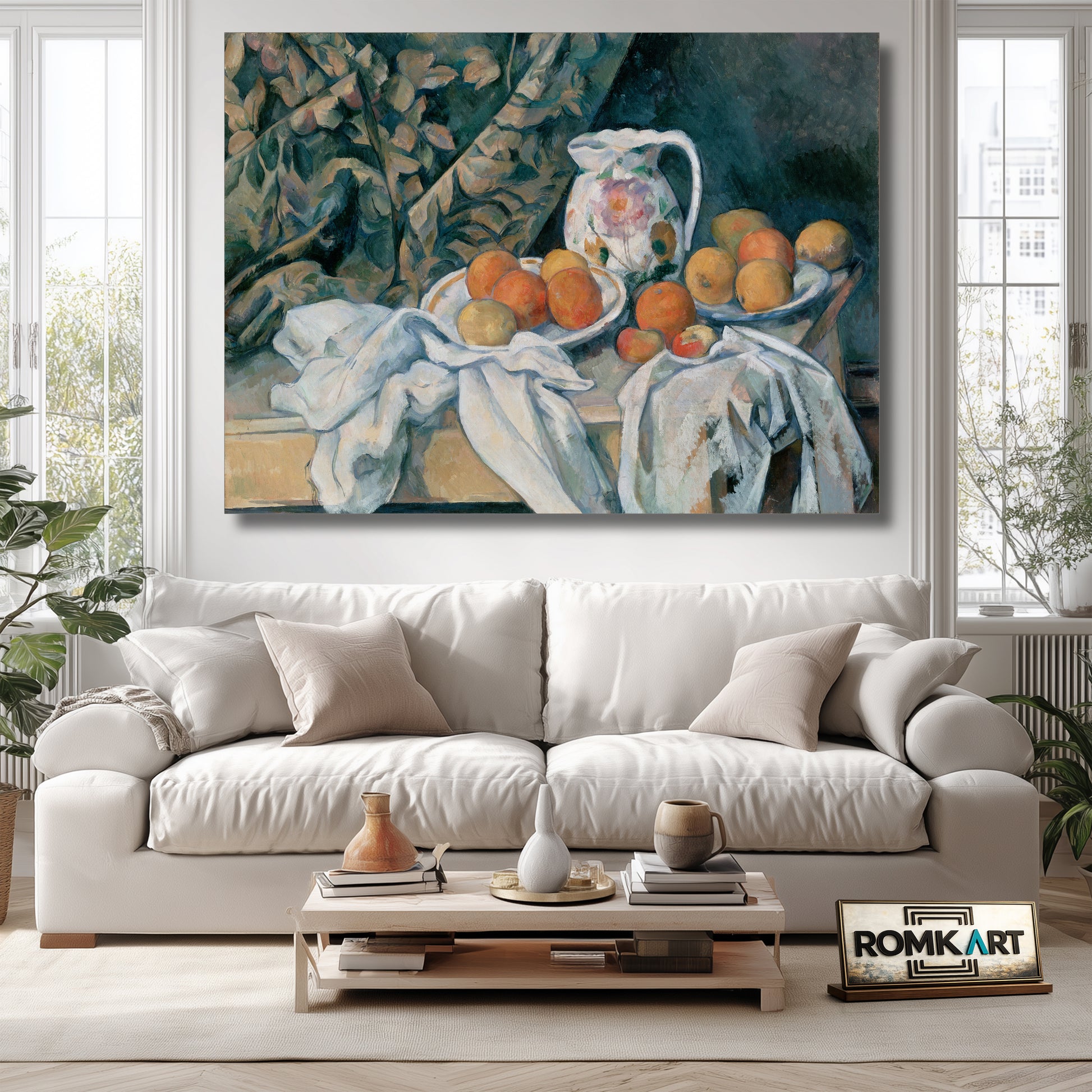 Paul Cezanne Still Life With A Curtain 1898 – Reproduction