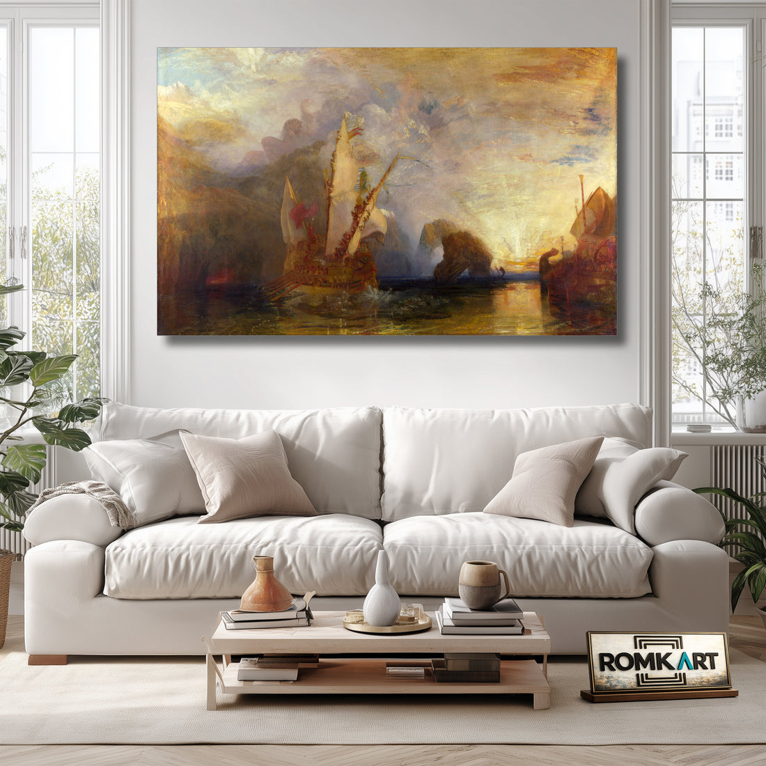 William Turner Ulysses Deriding Polyphemus 1829 – Reproduction
