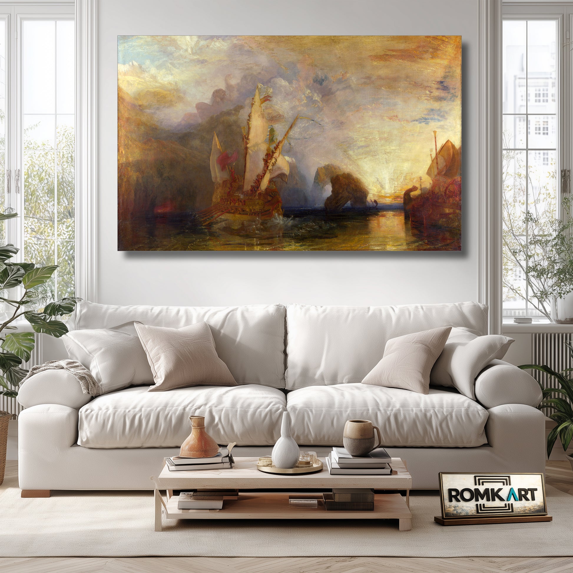 William Turner Ulysses Deriding Polyphemus 1829 – Reproduction