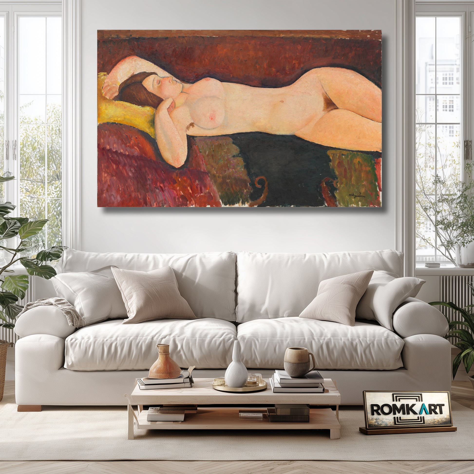 Amedeo Modigliani Reclining Nude 1919 – Reproduction