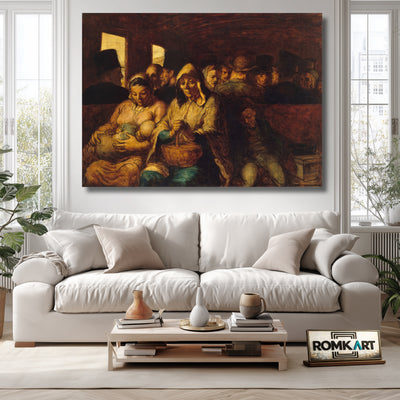 Honor Daumier The Third-class Carriage 1862 Realist Masterpieces – Reproduction