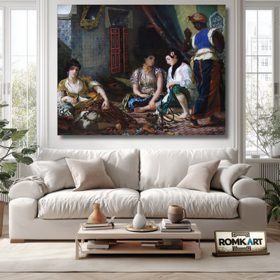 Eugene Delacroix The Women Of Algiers 1834 – Reproduction