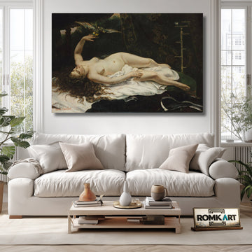Gustave Courbet Woman With A Parrot 1866 – Reproduction