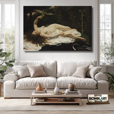 Gustave Courbet Woman With A Parrot 1866 – Reproduction