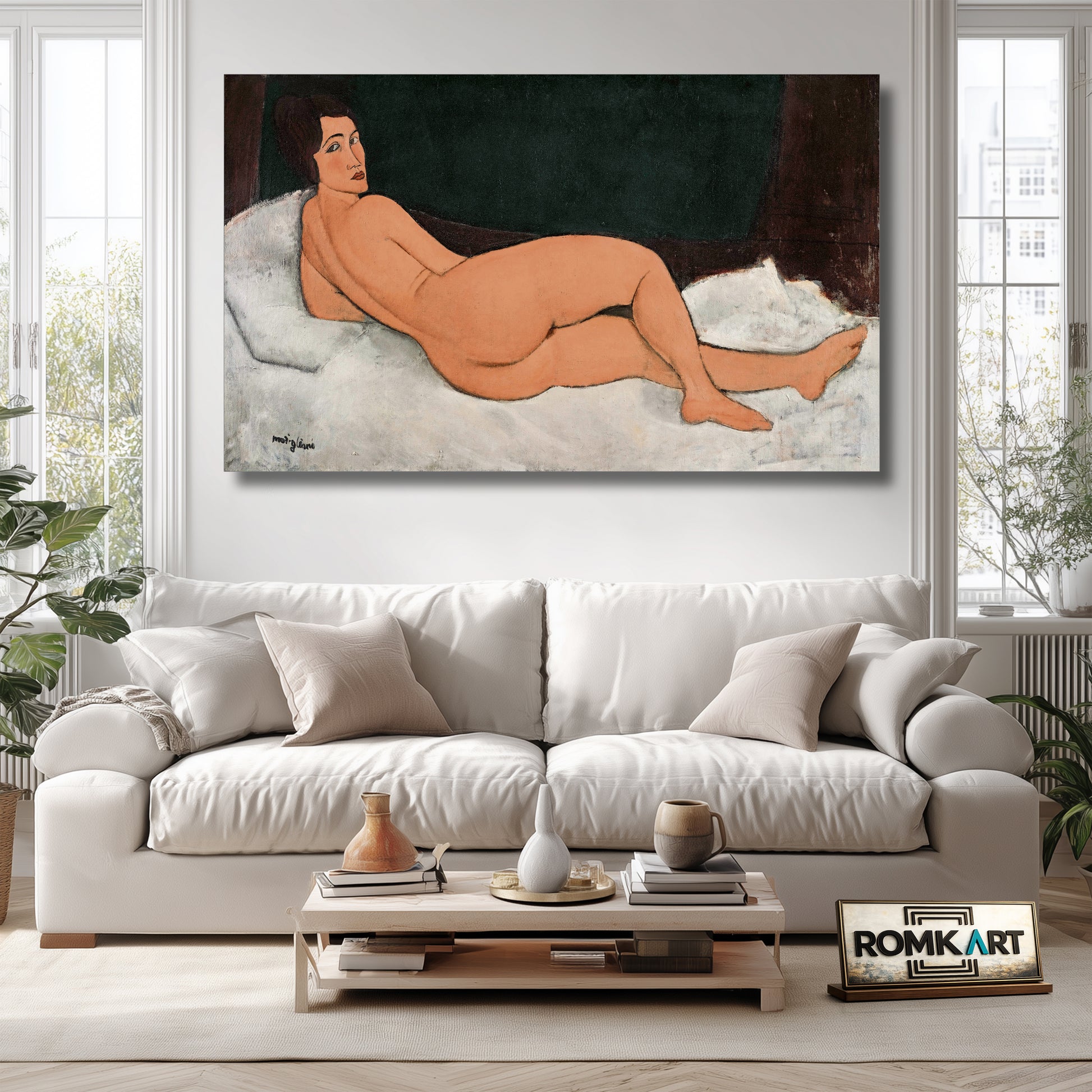 Amedeo Modigliani Reclining Nude (On the Left Side) - Nu couché (sur le côté gauche) – Reproduction