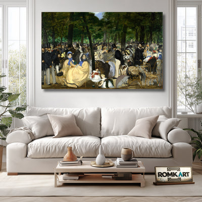 Edouard Manet Music In The Tuileries 1862 – Reproduction