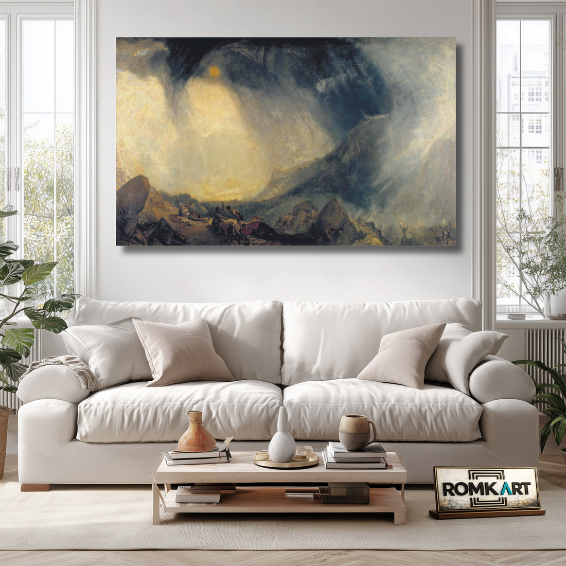 William Turner Snow Storm Hannibal And His Army Crossing The Alps 1812 – Reproduction