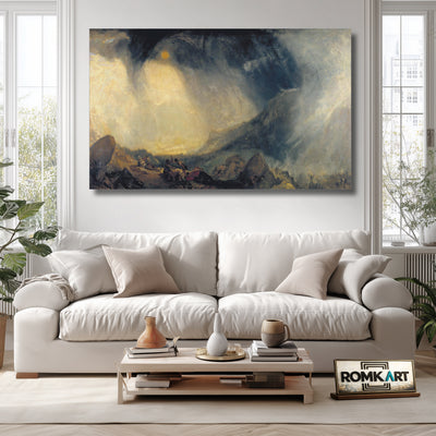 William Turner Snow Storm Hannibal And His Army Crossing The Alps 1812 – Reproduction
