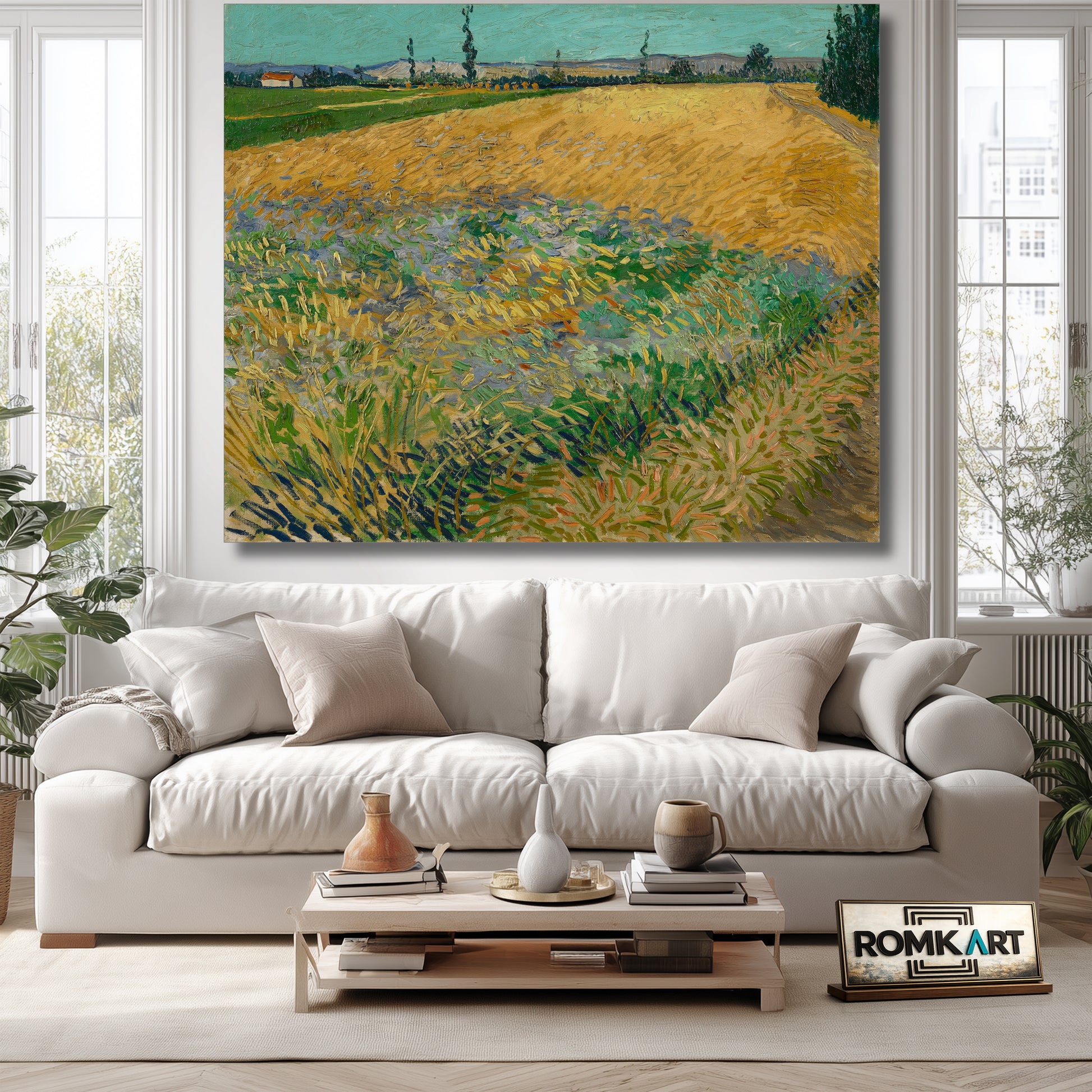 Vincent Van Gogh Wheatfield 1888 – Reproduction
