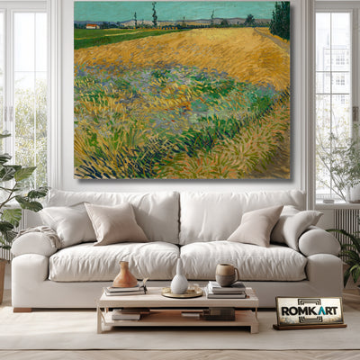 Vincent Van Gogh Wheatfield 1888 – Reproduction