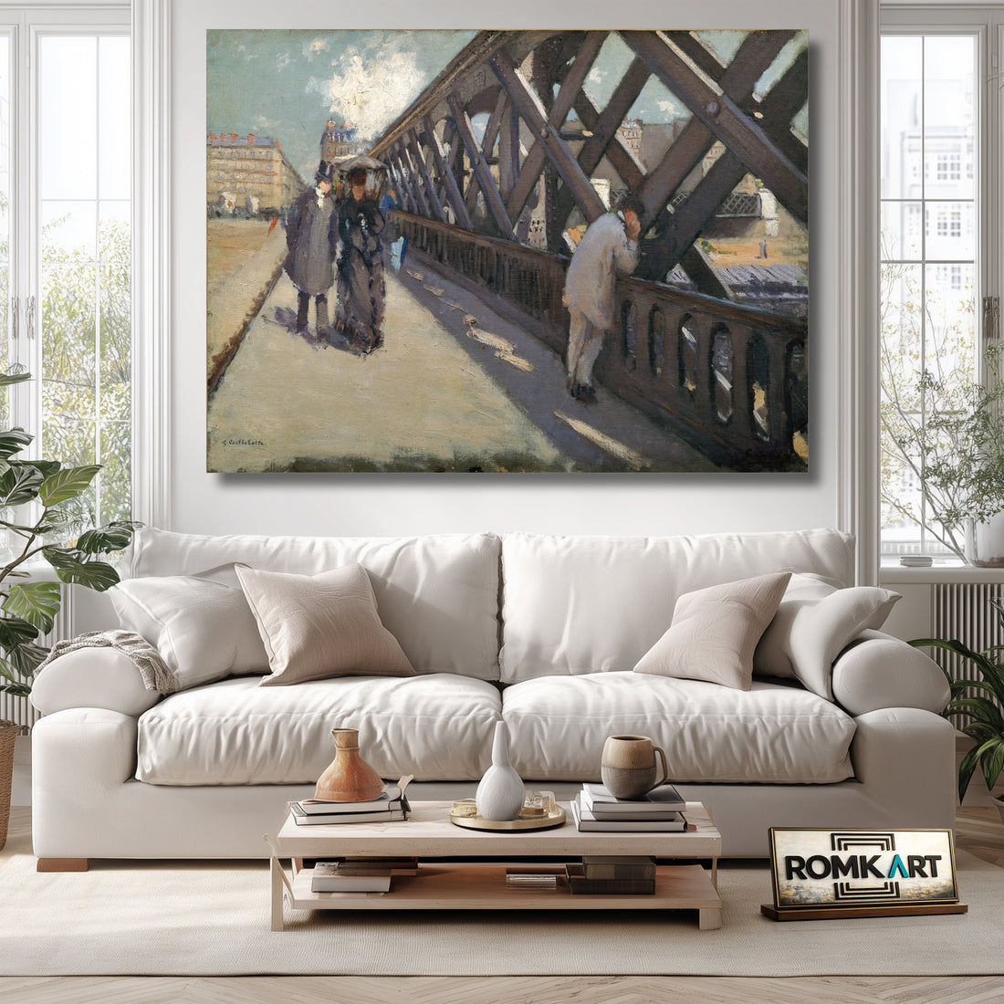 Gustave Caillebotte Le Pont De L'Europe -the Europe Bridge 1876 – Reproduction