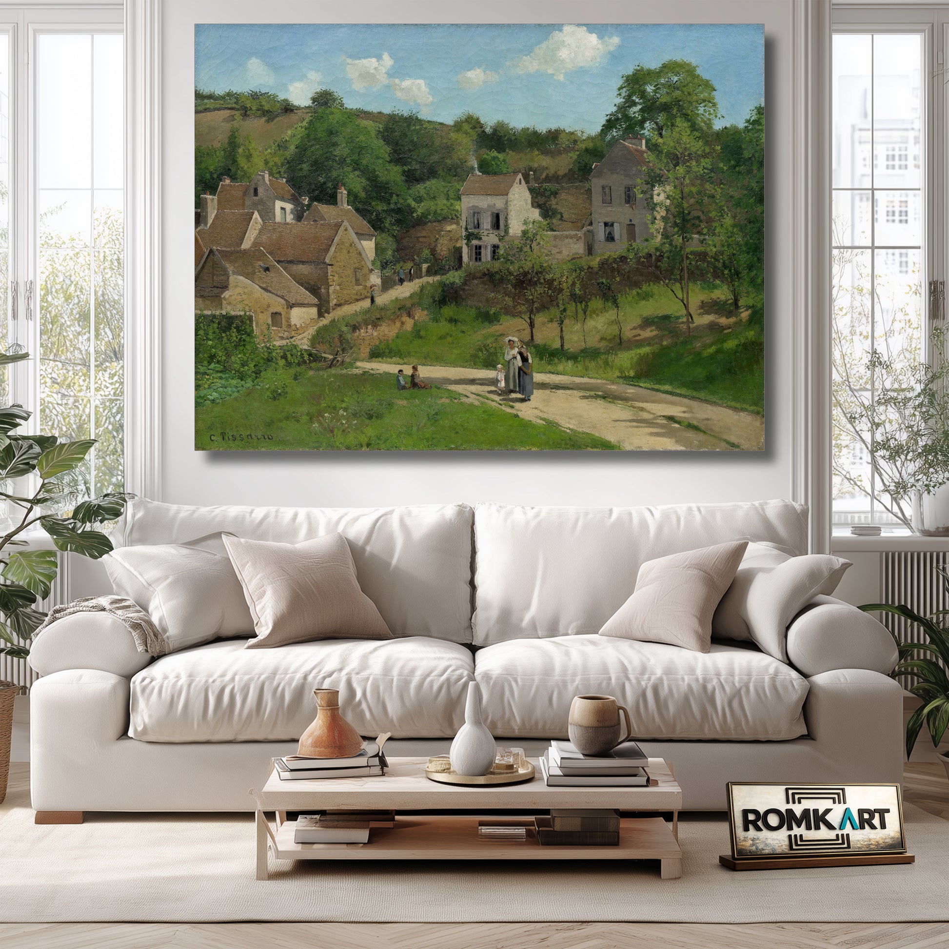 Camille Pissarro L'Hermitage à Pontoise 1867 – Reproduction
