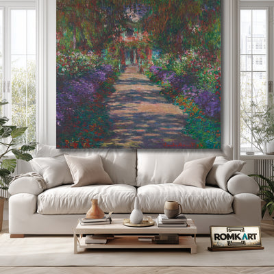 Claude Monet Pathway In Monet Garden At Giverny 1902 – Reproduction