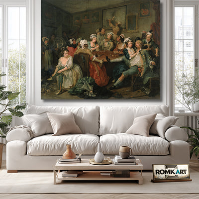 William Hogarth The Rake #39;s Progress The Orgy Or The Tavern Scene 1732-1735 – Reproduction