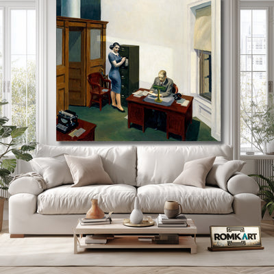 Edward Hopper Office At Night 1940 – Reproduction