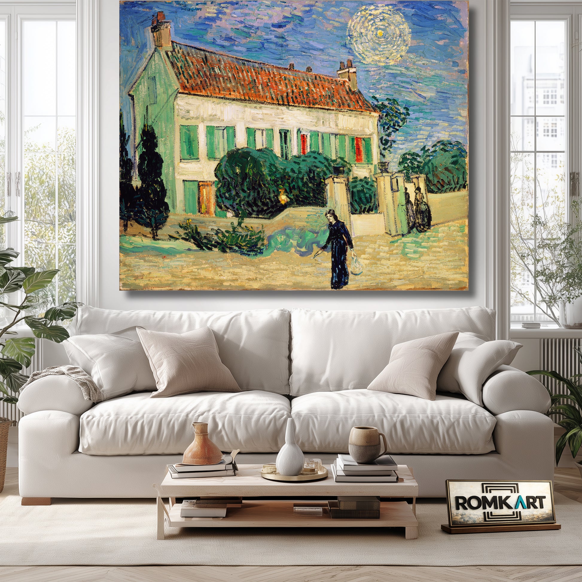 Vincent Van Gogh White House At Night – Reproduction