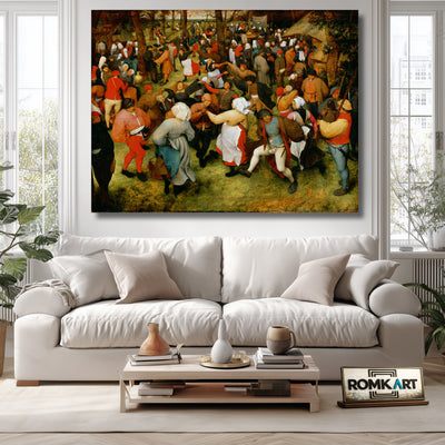 Pieter Bruegel The Elder The Wedding Dance 1566 – Reproduction