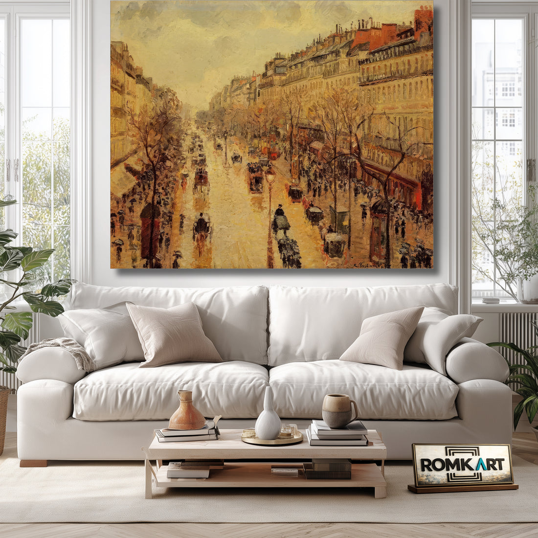 Camille Pissarro The Boulevard Montmartre Afternoon In The Rain 1897 – Reproduction