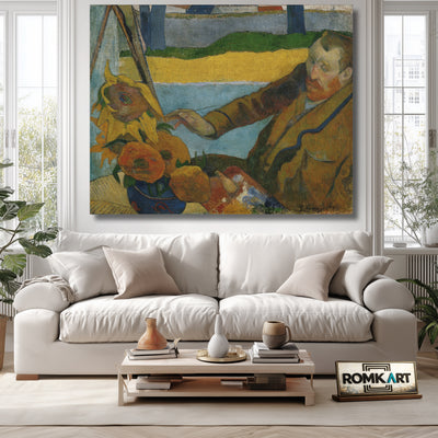 Paul Gauguin The Painter Of Sunflowers 1888 Vincent Van Gogh Painting Sunflowers – Reproduction