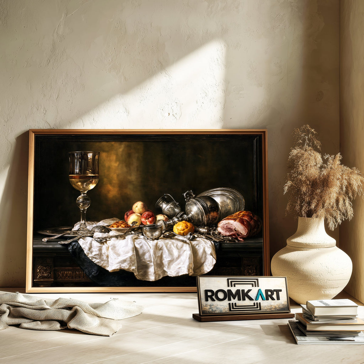 17Th Century Dutch Banquet Still Life Oil Painting - image 6