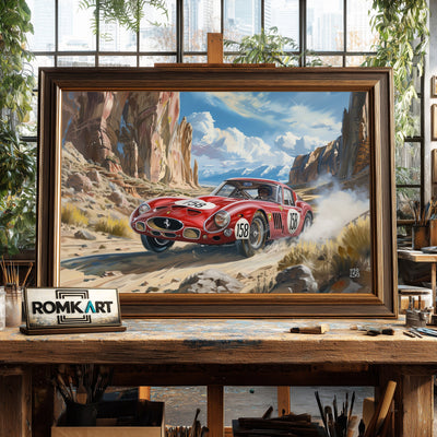 1962 Ferrari 250 GTO Automotive Oil Painting - image 2