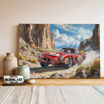 1962 Ferrari 250 GTO Automotive Oil Painting - image 3