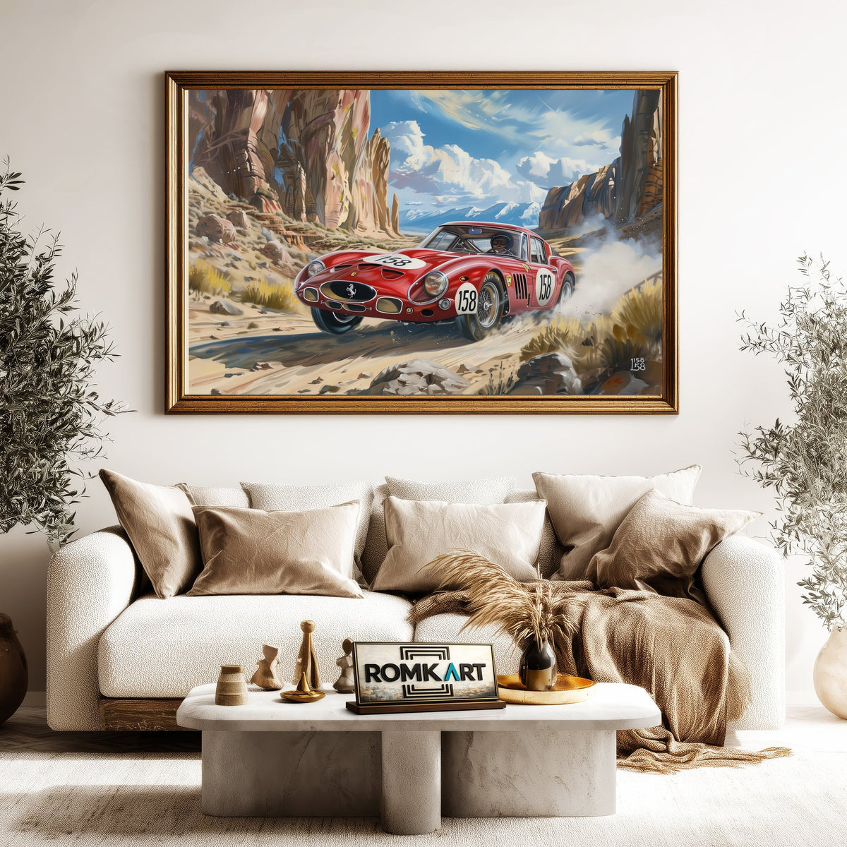 1962 Ferrari 250 GTO Automotive Oil Painting - image 5