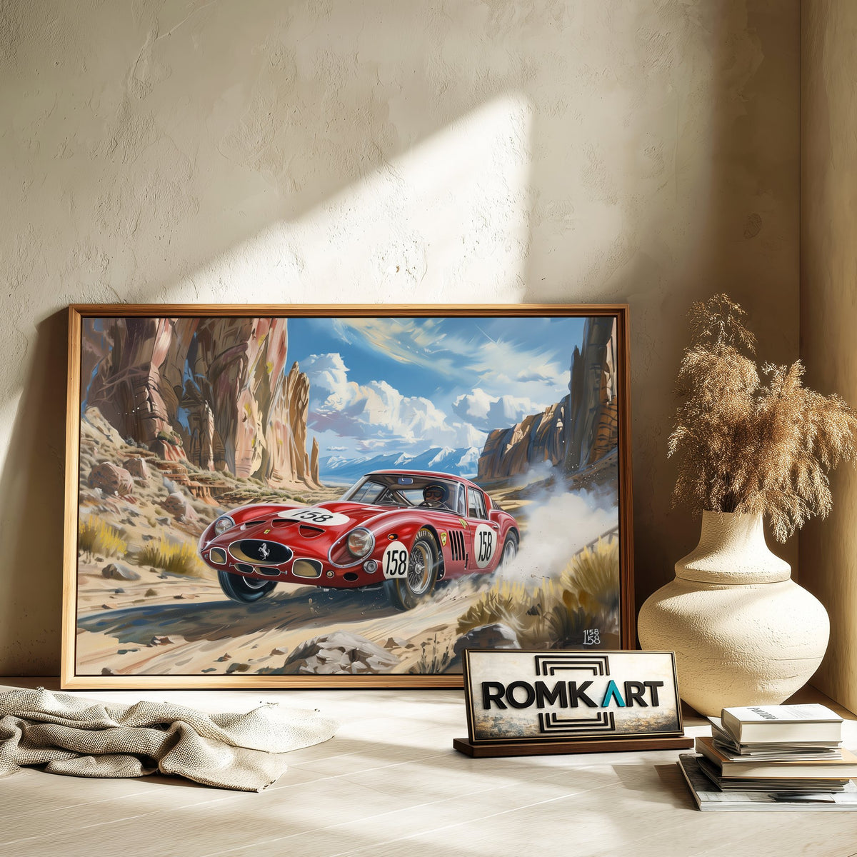 1962 Ferrari 250 GTO Automotive Oil Painting - image 6