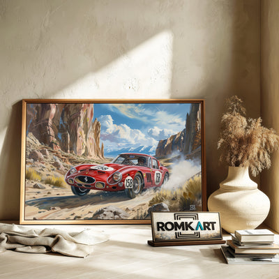 1962 Ferrari 250 GTO Automotive Oil Painting - image 6