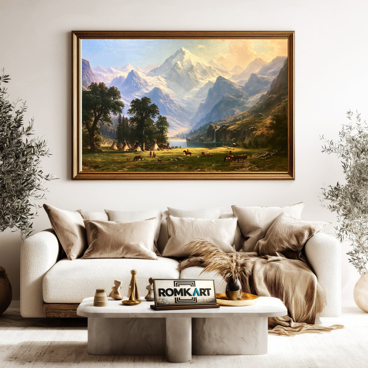 19th century American Landscape Historical Oil Painting - image 5