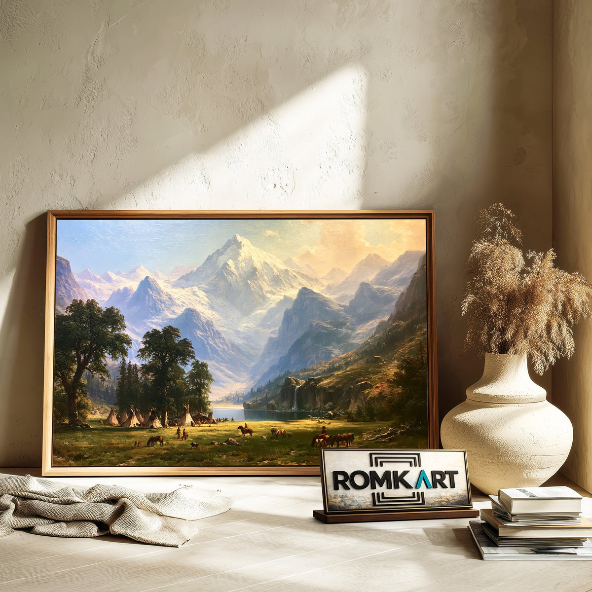 19th century American Landscape Historical Oil Painting - image 6