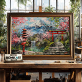 Japanese Garden Art Asian Art Oil Painting
