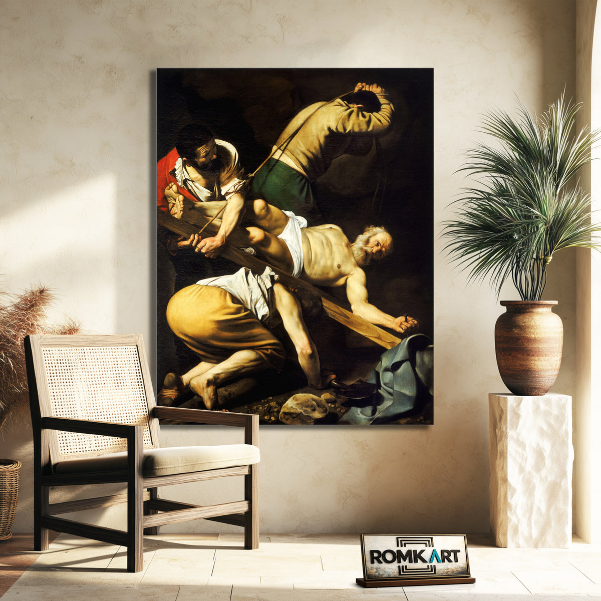 Caravaggio Crucifixion Of Saint Peter Crocifissione Di San Pietro – Reproduction