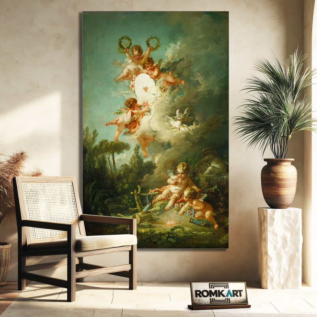 Francois Boucher The Target Of Love 1758 – Reproduction