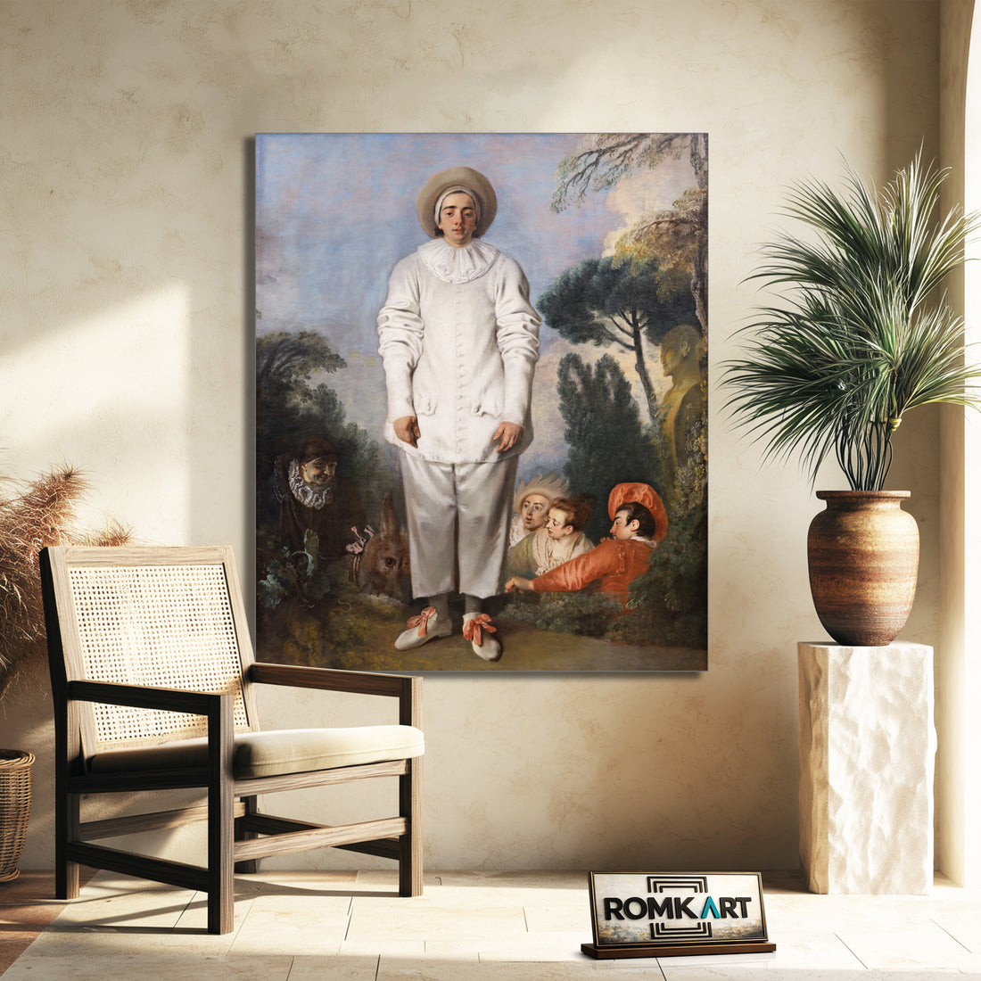 Jean-antoine Watteau Pierrot 1718 – Reproduction