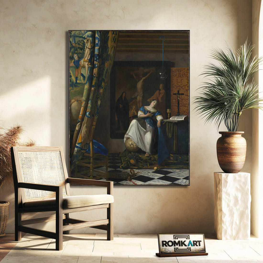 Johannes Vermeer The Allegory Of Faith 1670-1672 – Reproduction
