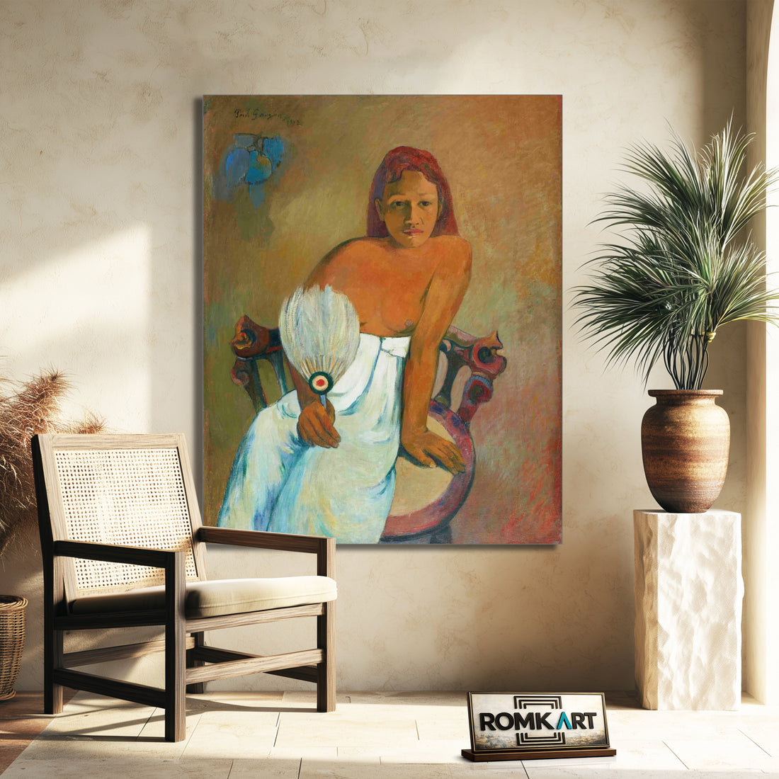 Paul Gauguin Girl With A Fan 1902 – Reproduction
