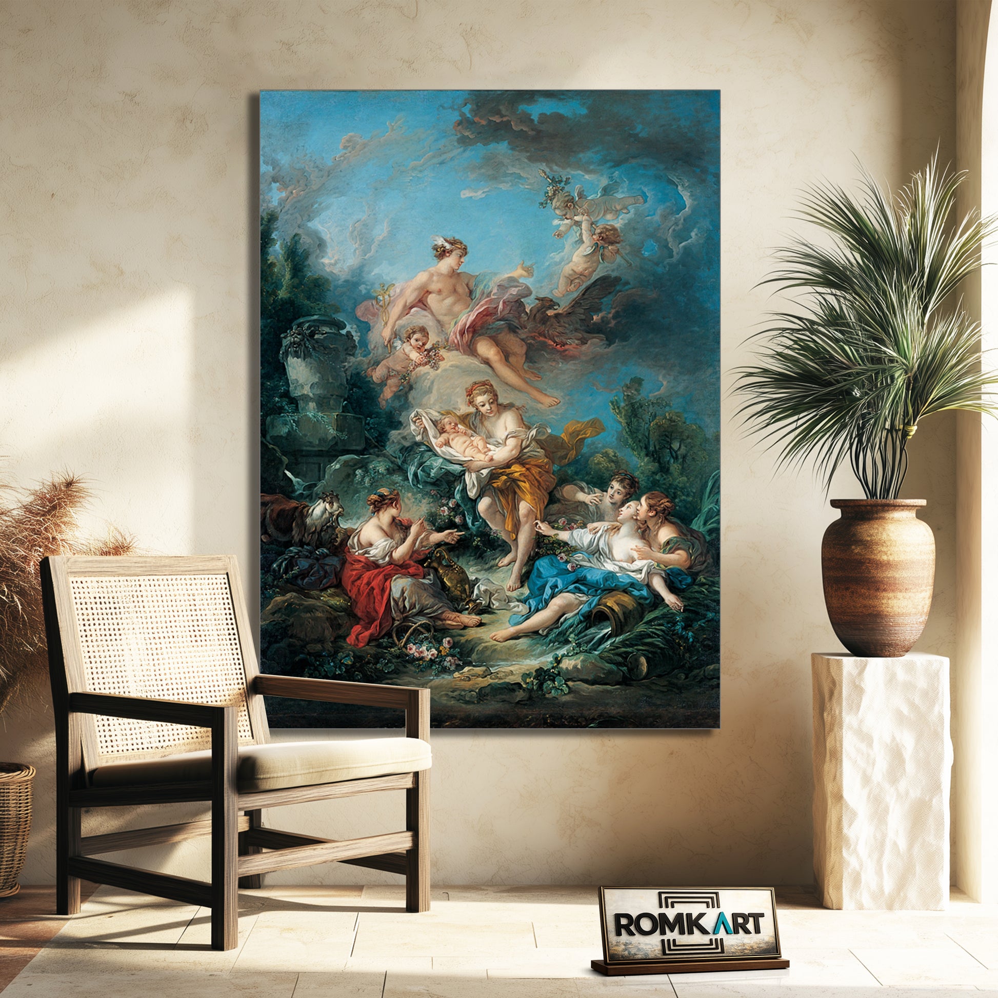 Francois Boucher Mercury Confiding The Infant Bacchus To The Nymphs Of Nysa – Reproduction