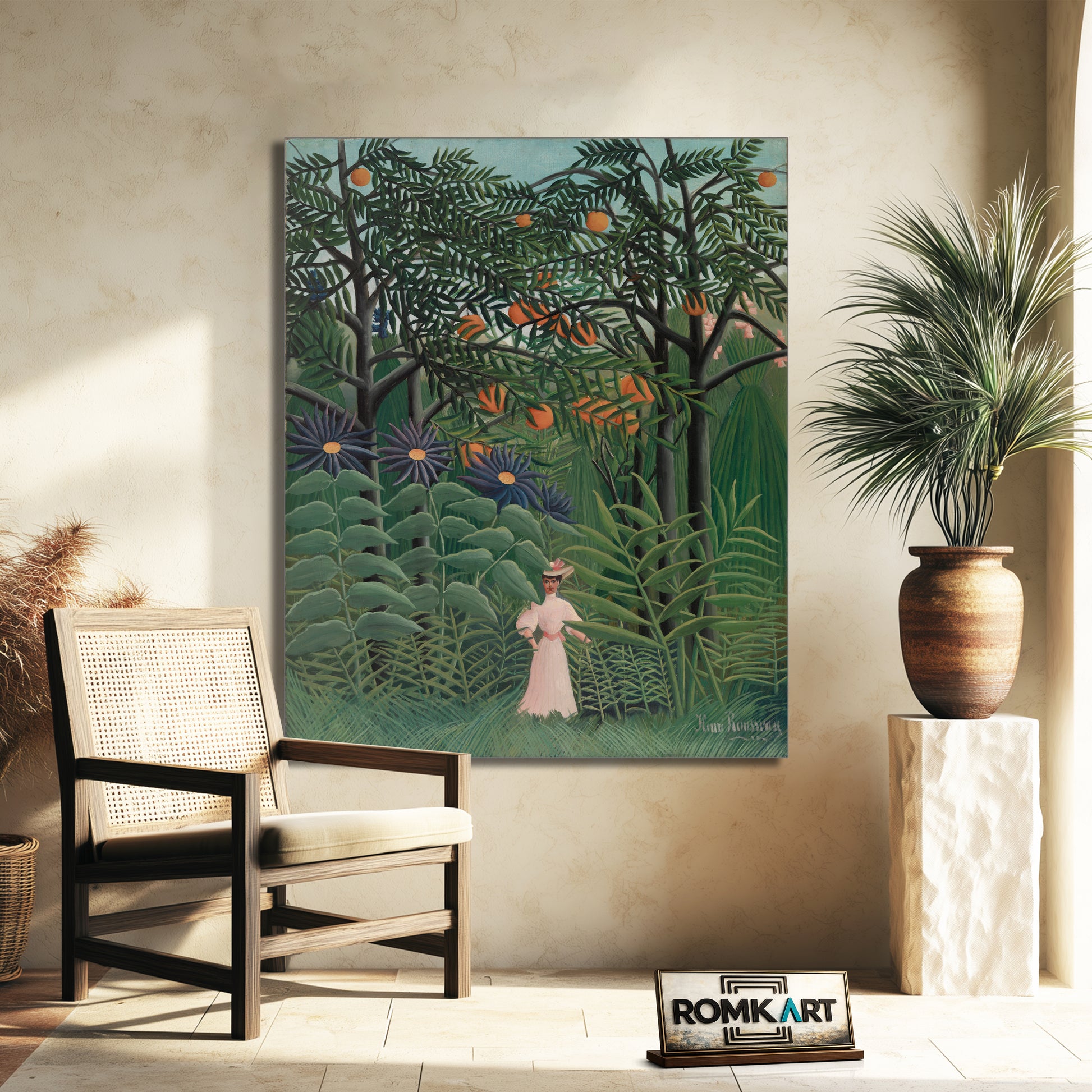 Henri Rousseau Woman Walking In An Exotic Forest 1905 – Reproduction